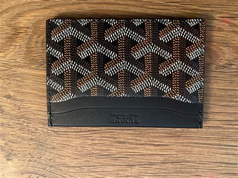 how much is a goyard credit card holder|Goyard saint sulpice card holder.